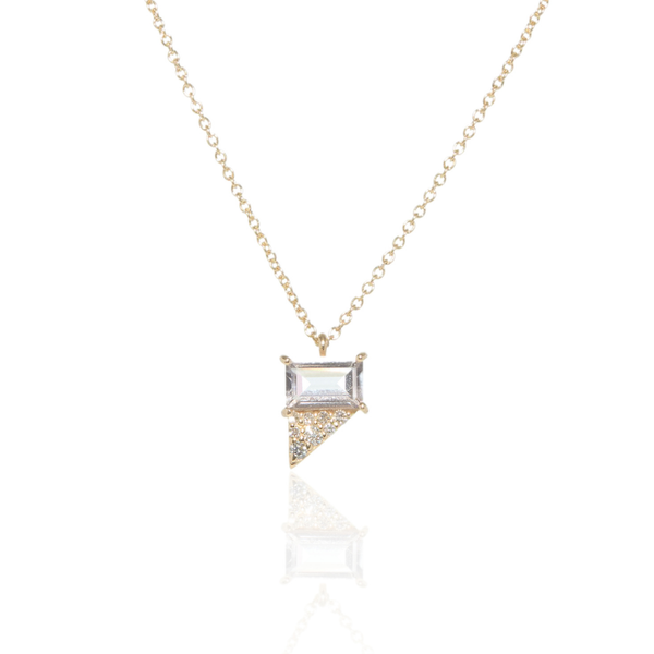 Niji Morganite Pendant Necklace