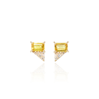 Niji Yellow Sapphire Studs