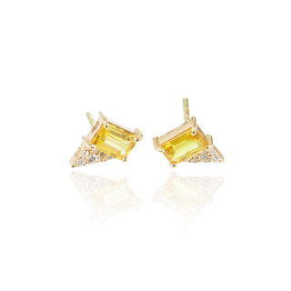 Niji Yellow Sapphire Studs