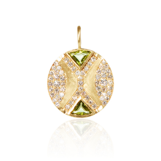 Ezili Peridot Hourglass Pendant