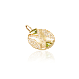 Ezili Peridot Hourglass Pendant