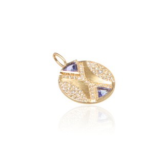 Ezili Tanzanite Hourglass Pendant