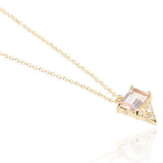 Niji Morganite Pendant Necklace
