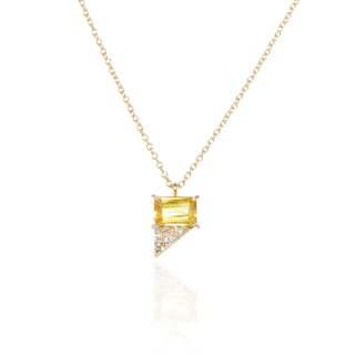 Niji Yellow Sapphire Pendant Necklace