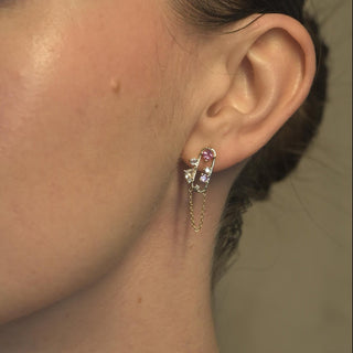 Ishtar Pink Sapphire Earrings