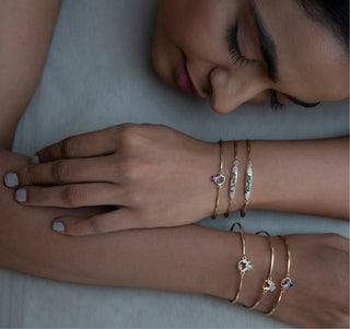 Gaia Yellow Sapphire Bangle