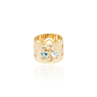 Ala Acquamarine Duo Ring