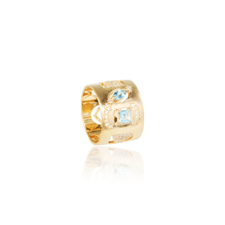Ala Acquamarine Duo Ring