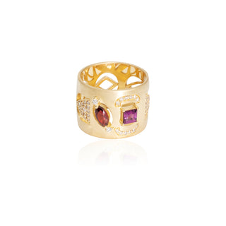 Ala Garnet Duo Ring