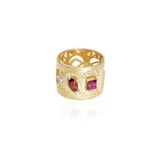 Ala Duo Ring - Garnet