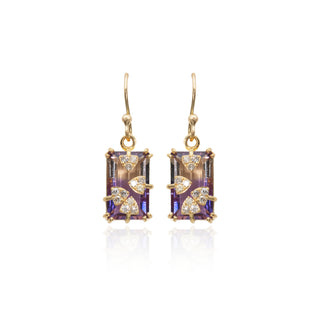 Circe Ametrine Petal Drop Earrings