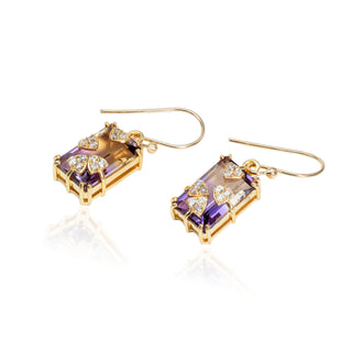 Circe Ametrine Petal Drop Earrings