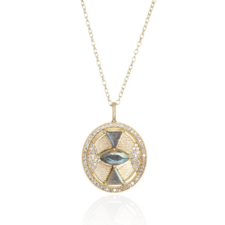 Copia Bowtie  Labradorite Pendant Necklace
