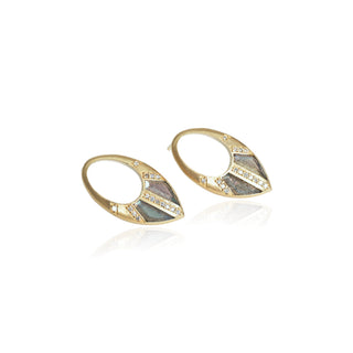 Epona Labradorite Shield Earrings