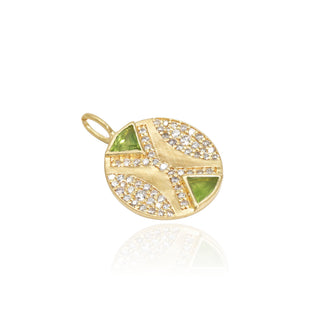 Ezili Peridot Hourglass Pendant