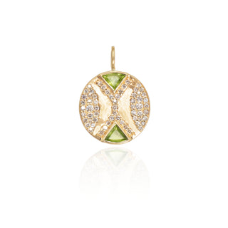 Ezili Peridot Hourglass Pendant