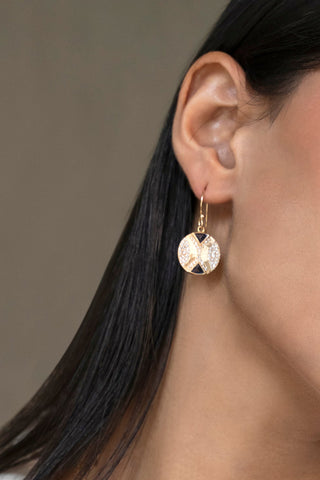 Ezili Blue Sapphire Hourglass Drop Earrings
