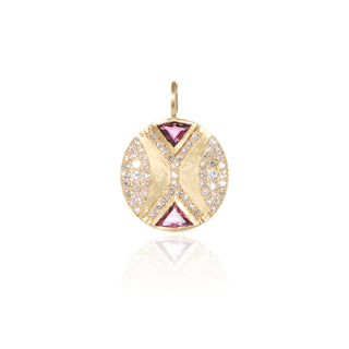 Ezili Pink Tourmaline Hourglass Pendant