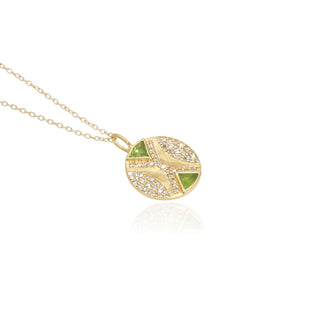 Ezili Peridot Hourglass Pendant