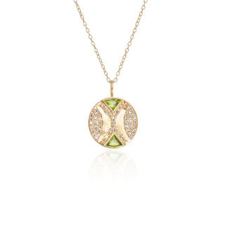 Ezili Peridot Hourglass Pendant