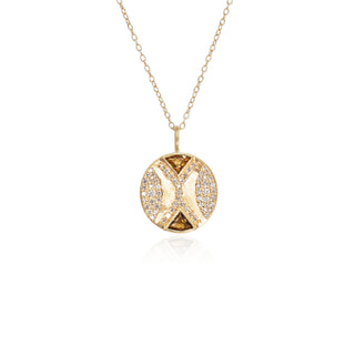 Ezili Citrine Hourglass Pendant Necklace