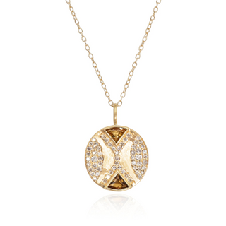 Ezili Citrine Hourglass Pendant Necklace (Chain)