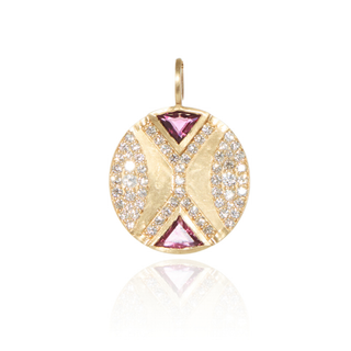 Ezili Pink Tourmaline Hourglass Pendant