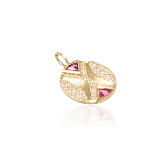 Ezili Pink Tourmaline Hourglass Pendant