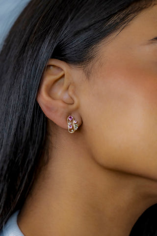 Ishtar Earrings Multi Sapphire
