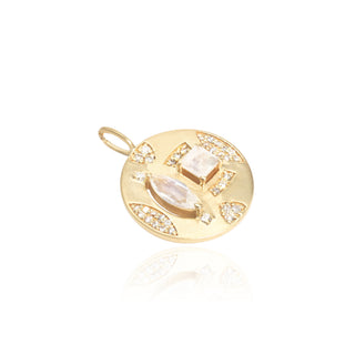 Lakshmi Moonstone Medallion Pendant