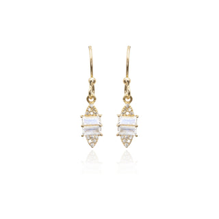 Minerva Moonstone Drop Earrings
