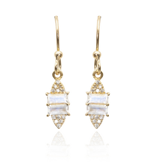 Minerva Moonstone Drop Earrings