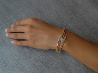 Morrigan Bangle Multi Sapphire