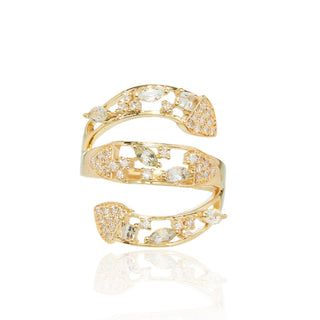 Morrigan Green Sapphire Snake Ring