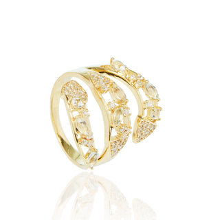 Morrigan Green Sapphire Snake Ring