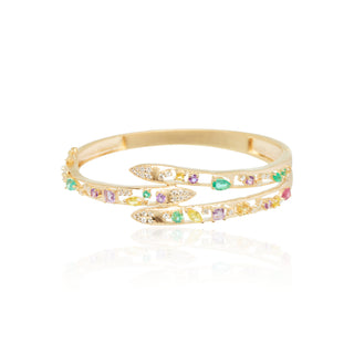 Morrigan Multi Sapphire Snake Bangle