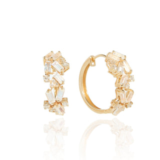 Muses Moonstone Hoops