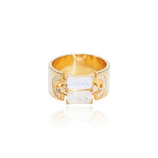 Phoebe Moonstone Link Ring