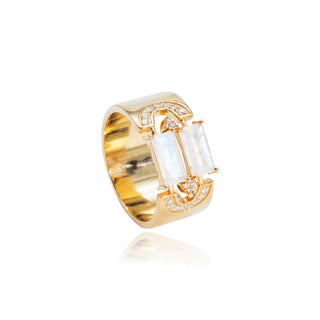 Phoebe Moonstone Link Ring
