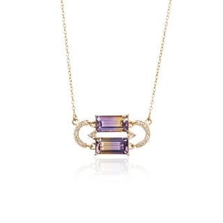 Ratri Ametrine Link Pendant Necklace