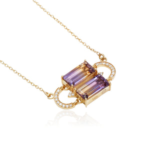 Ratri Ametrine Link Pendant Necklace