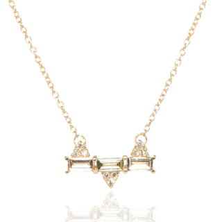 Saras Crown Grey Diamond Pendant