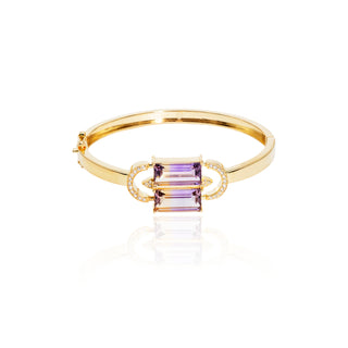 Selene Ametrine Link Bangle
