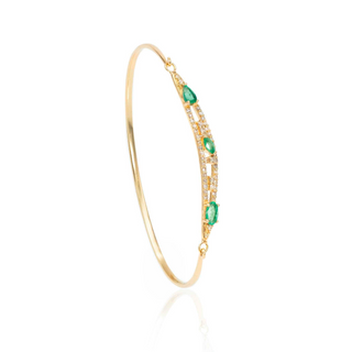 Cybele Emerald Bangle