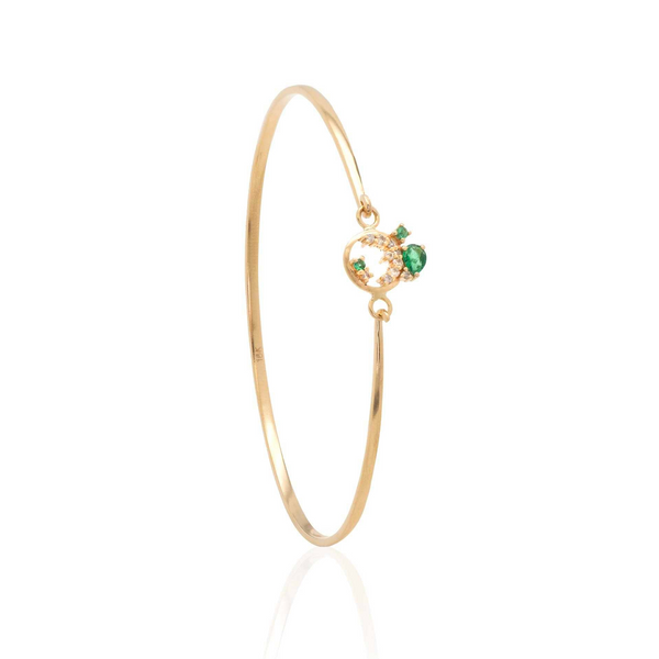 Gaia Bangle Emerald